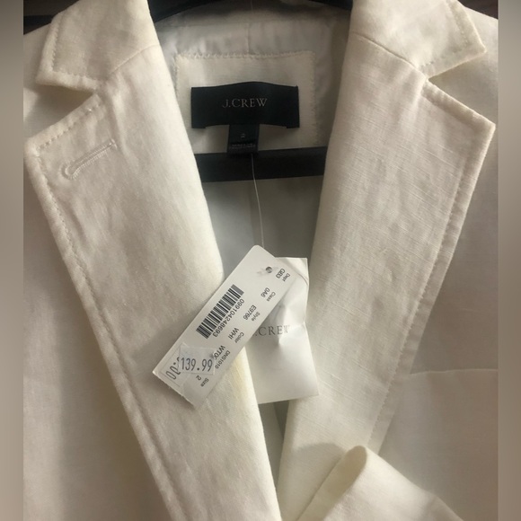 J Crew Blazer - White Stretch Linen - Picture 3 of 3